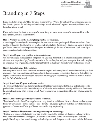 Understanding Branding