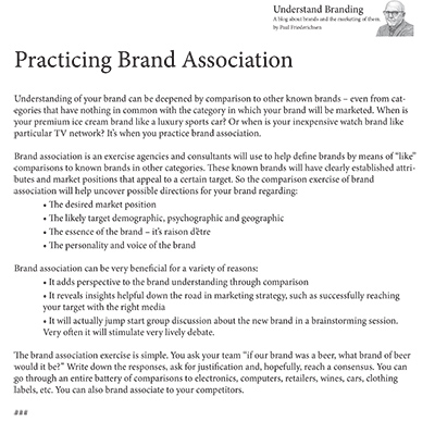 Understanding Branding