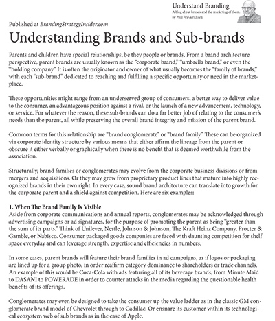 Understanding Branding